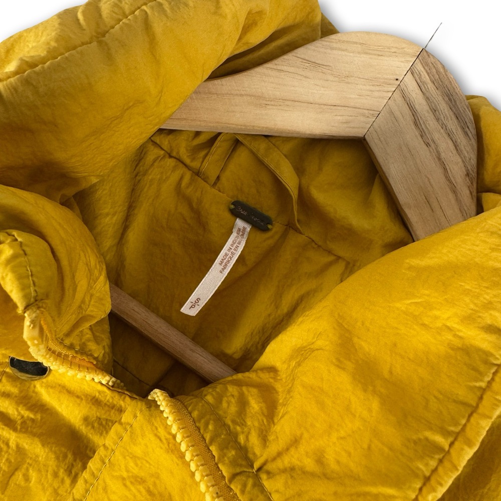 Free People Womens Yellow Slouchy Cropped Puffer Jacket Sz S Small - Picture 4 of 5